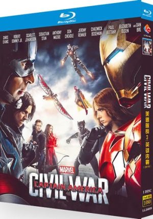Captain America: Civil War Movie (1-Disc Blu-ray 2016)