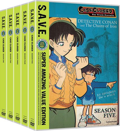 Case Closed Detective Conan Season 1-5 DVD Wholesale (20-Disc 1996-2001)