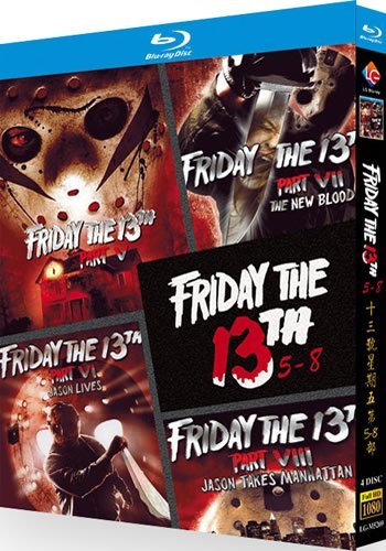 Friday the 13th Part 5-8 Movie (4-Disc Blu-ray 1985-1989)