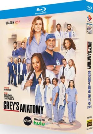 Grey’s Anatomy Series 21 (3-Disc Blu-ray 2025)