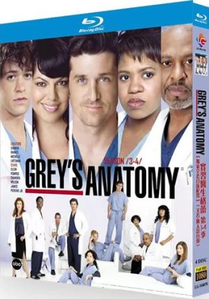 Grey’s Anatomy Series 3-4 (4-Disc Blu-ray Box Set 2006-2008)