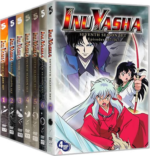 Inuyasha Seasons 1-7 DVD Set Collection Wholesale (32-Disc 2000-2004)