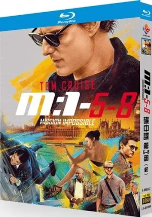 Mission: Impossible 5-8 Movie (4-Disc Blu-ray 2015-2025)