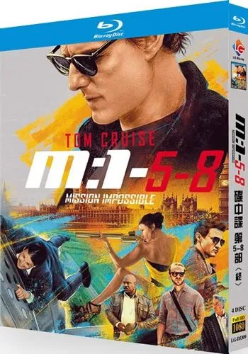 Mission: Impossible 5-8 Movie (4-Disc Blu-ray 2015-2025)