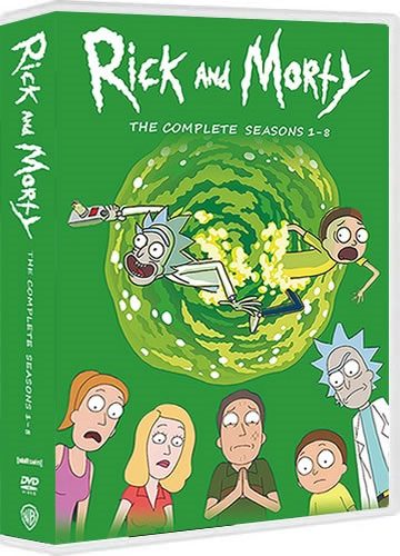 Rick and Morty Series 1-8 (16-Disc DVD Box Set 2013-2025)