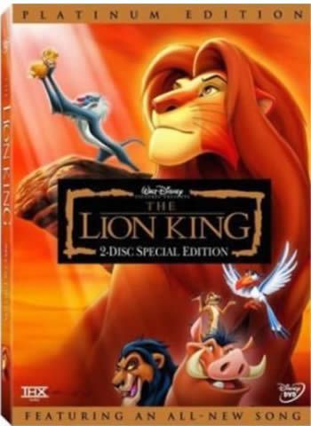 The Lion King DVD Wholesale (2-Disc 1994)