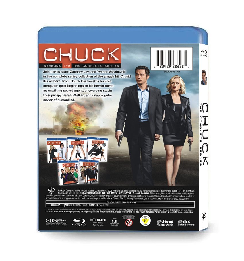 Chuck: The Complete Seasons 1-5 (2007-2012) 5-Disc Set Blu-ray - Image 2
