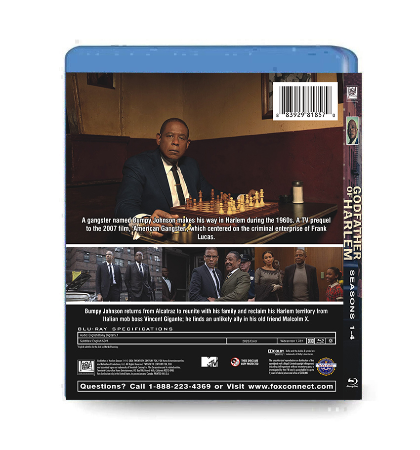 Godfather of Harlem: Seasons 1-4 (2019-2025) 4-Disc Set Blu-ray - Image 2