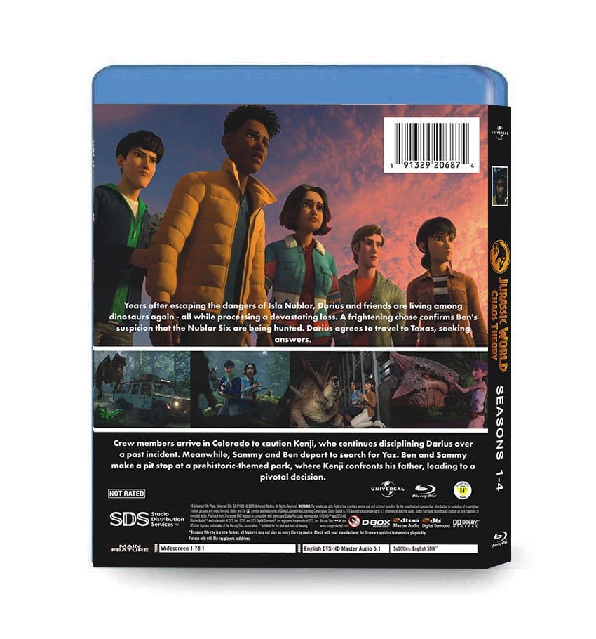 Jurassic World: Chaos Theory Seasons 1-4 (2024-2026) 4-Disc Set Blu-ray - Image 2