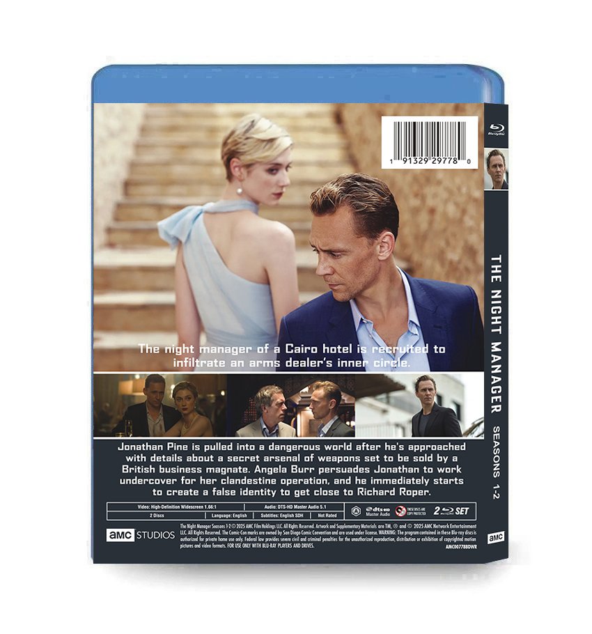 The Night Manager: Complete Seasons 1-2 (2016-2026) 2-Disc Set Blu-ray - Image 2
